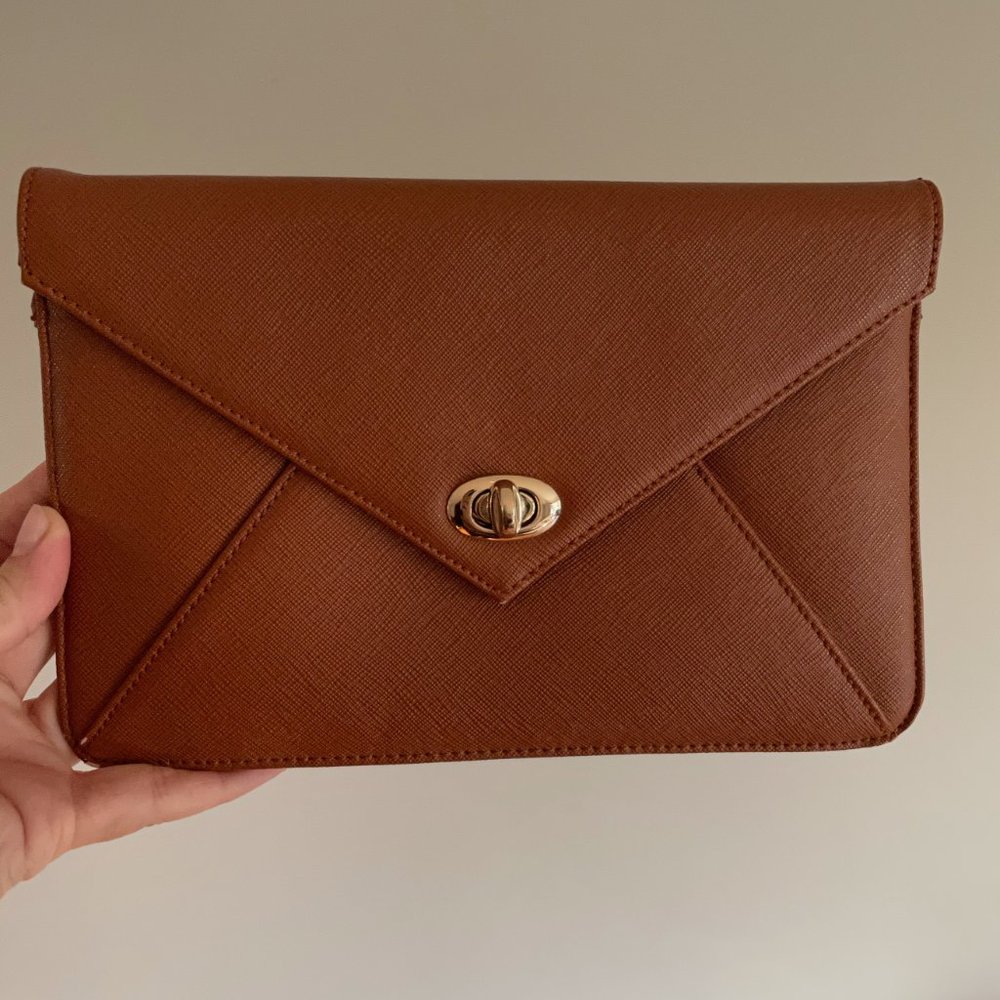 Prive By Sorial Women's Vegan Leather Envelope Clutch Wallet Purse - Picture 12 of 12